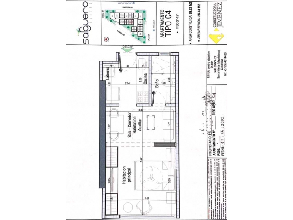 Apartamento tipo loft cerca del mar Santa Marta, Colombia — foto 2