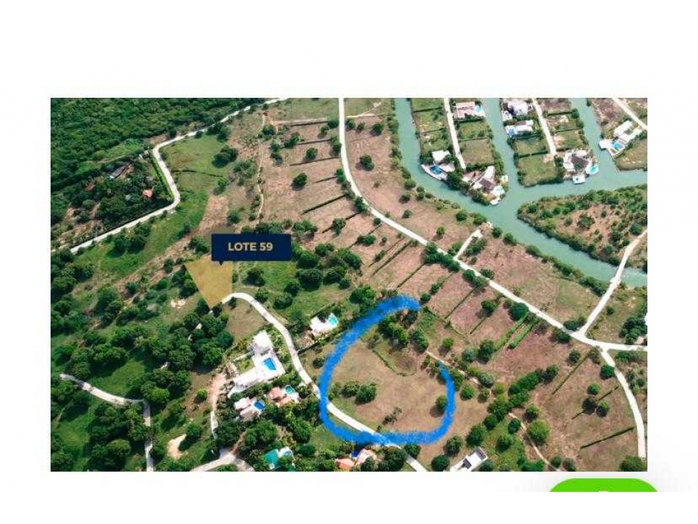 LOTE DE 1200M2 PARA VENTA EN ISLA DE BARU - MARINA BARU — foto 2