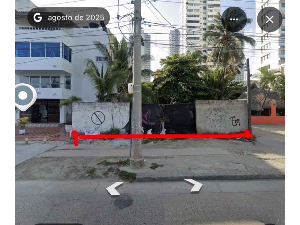 LOTE EN BOCAGRANDE UBICADO EN LA AV. SAN MARTIN - 2