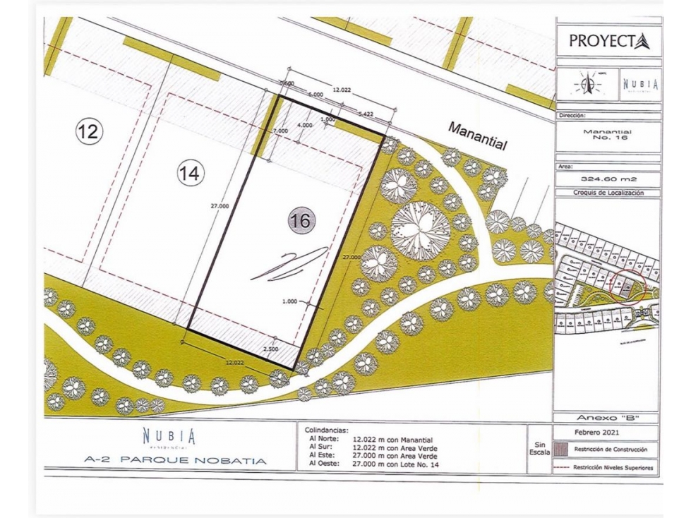 Lote en esquina y rodeado de área verde en Nubia Residencial - 3