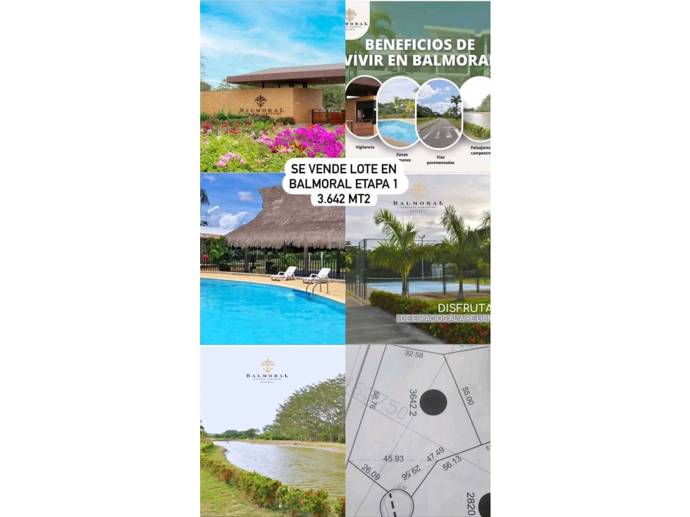 LOTE EN VENTA EN BALMORAL ETAPA 1