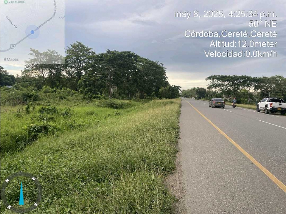 Lote En venta en Cerete sobre la carretera en el cañito - 6
