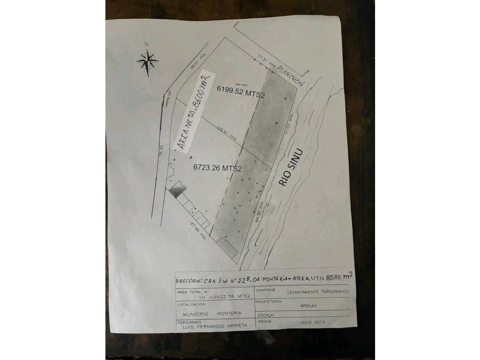 Lote en venta en la margen Izquierda de Montería — foto 2