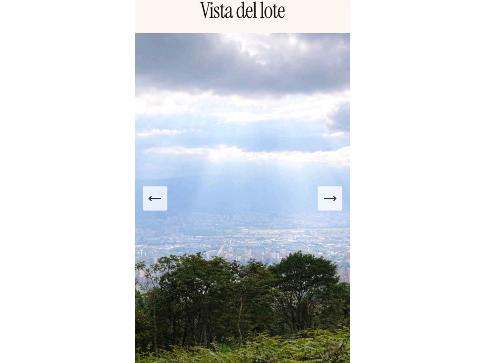 LOTE EN VENTA EN LAS PALMAS MEDELLÍN | CINTURÓN VERDE — foto 3