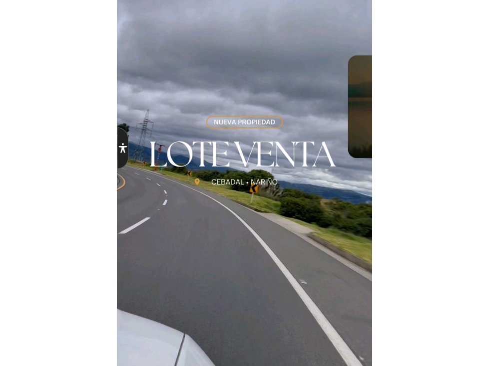 Lote en.venta de oportunidad doble calzada en PastoNariño