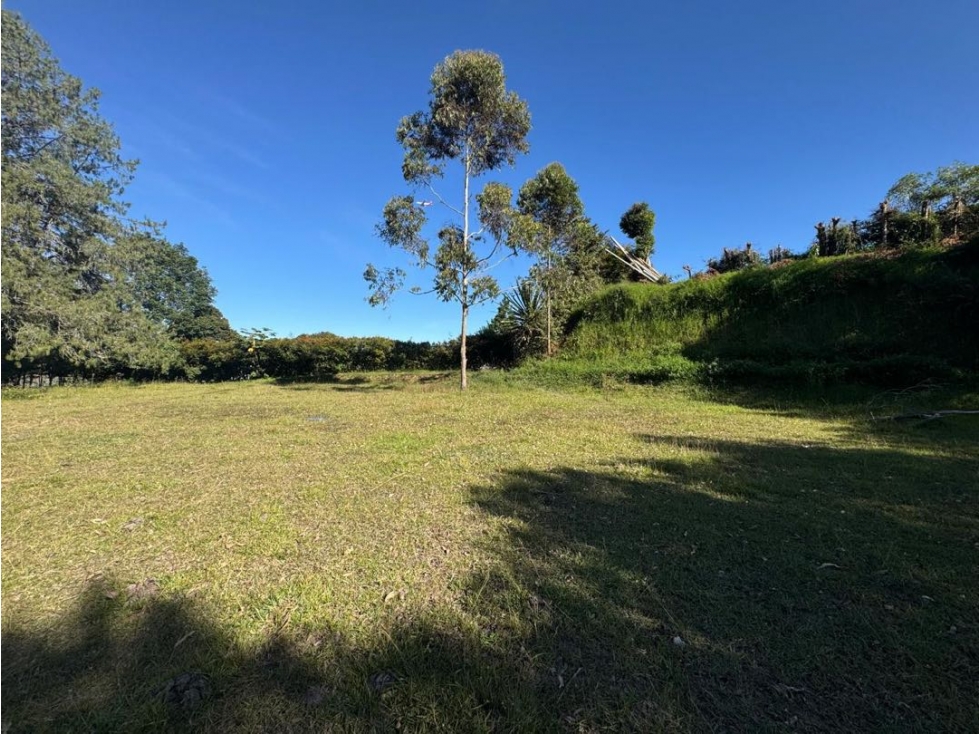 Lote plano independiente en venta en Llanogrande vista a las montañas — foto 2