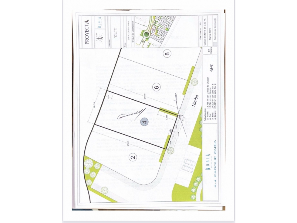Lote residencial en venta! Excelente orientación en Nubia - 4