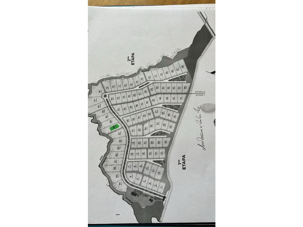Lote terreno vía la acuarela