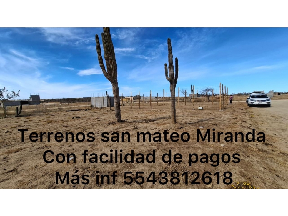 Lotes en venta altos de Miranda con crédito financiado cabo san Lucas - 1
