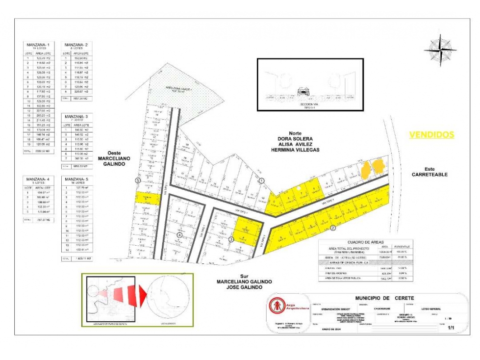 LOTES EN VENTA EN CERETE CORODOBA - 1