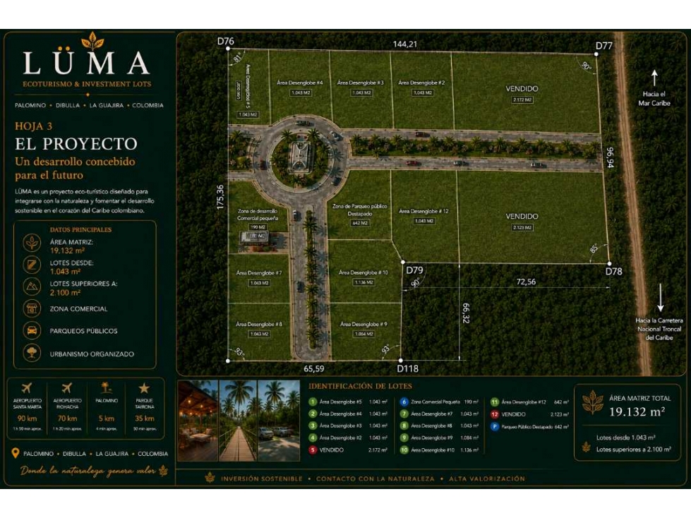 Lotes en venta ubicados en palomino la guajira - 2