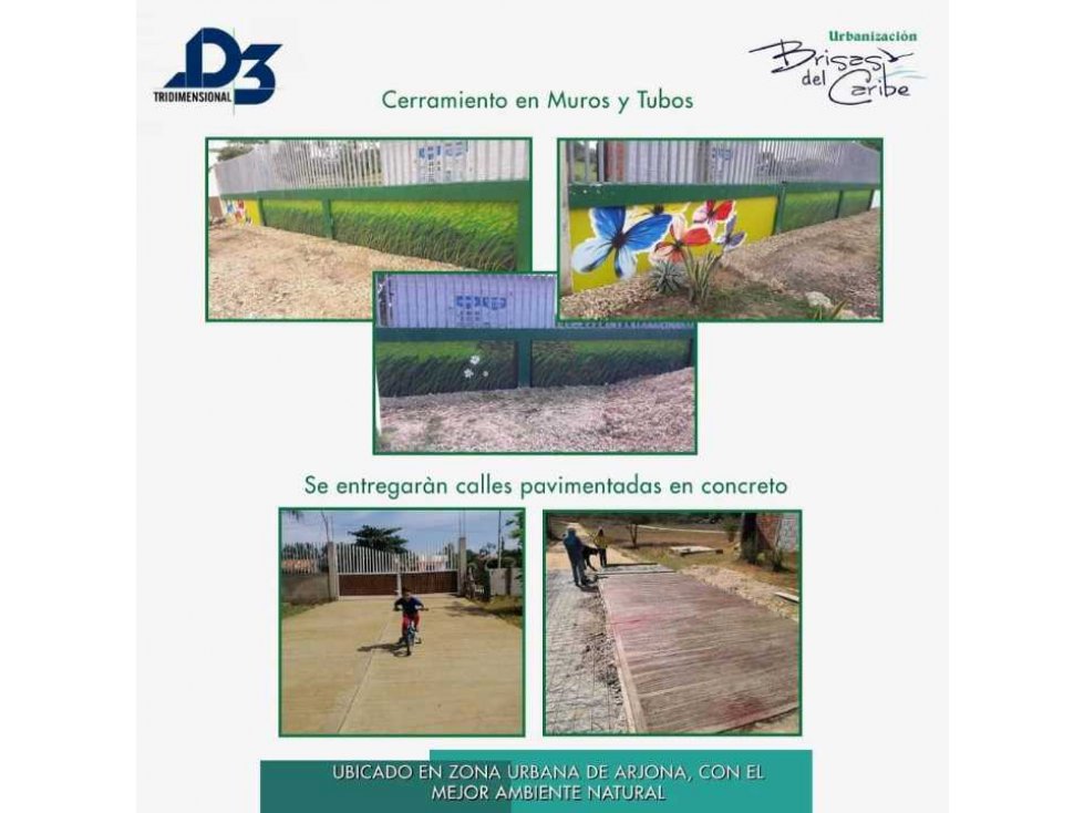 MARAVILLOSO PROYECTO EN VENTA LOTES URB BRISAS DEL CARIBE ARJONA BOL. - 3