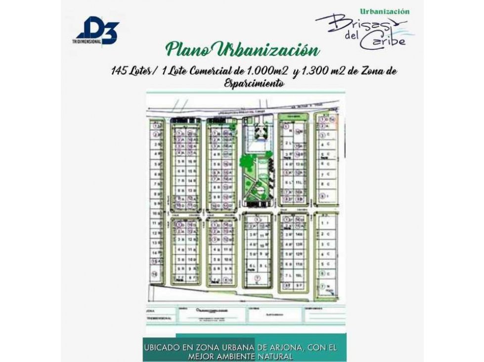 MARAVILLOSO PROYECTO EN VENTA LOTES URB BRISAS DEL CARIBE ARJONA BOL. - 6