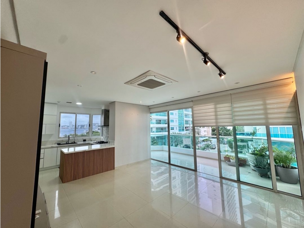 VENTA O ARRIENDO DE APARTAMENTO REMODELADO EN CASTILLOGRANDE CARTAGENA