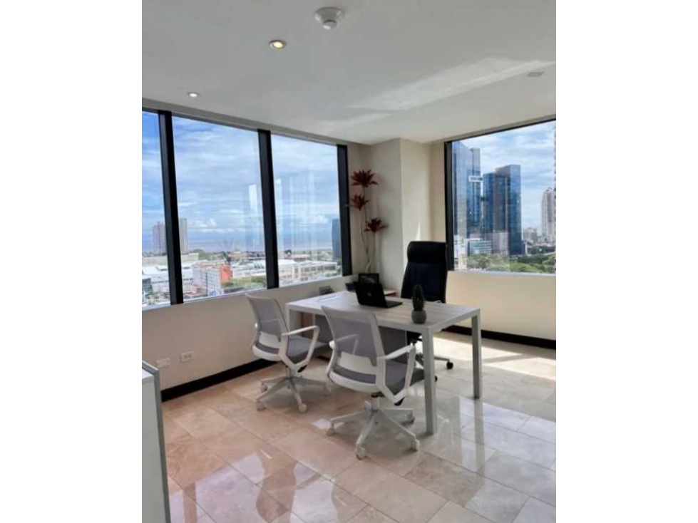 OFICINA EN CALLE 50 PH TORRE CREDICOR BANK 200M2 FULL AMOBLADA — foto 3