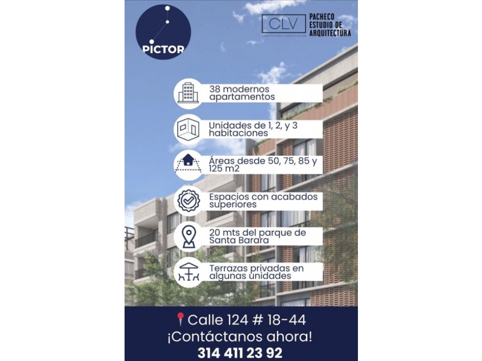 OPORTUNIDAD DE TENER TU APARTAMENTO!!!PROYECTO PICTOR VENTA DE PLANOS. — foto 2