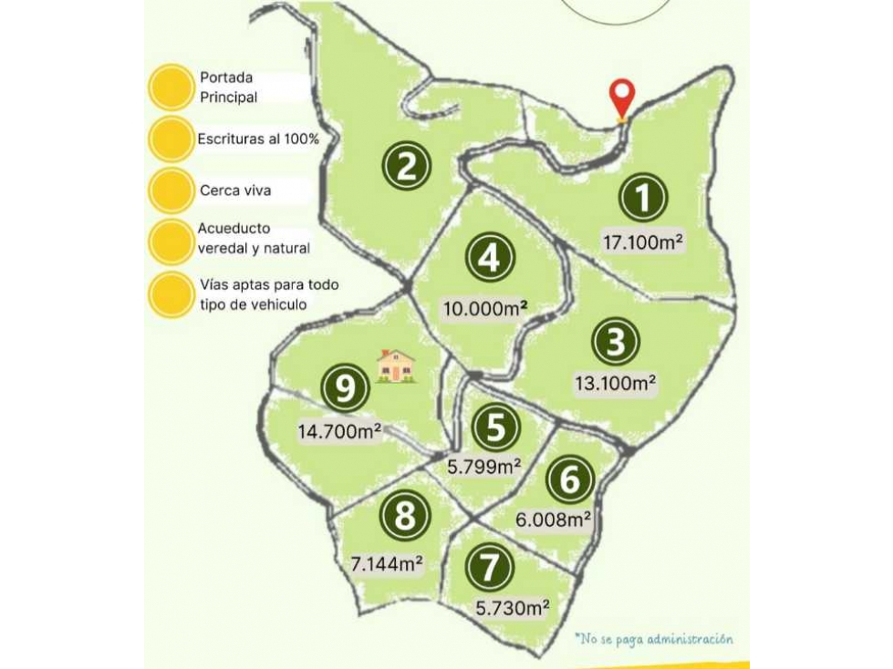 PARCELACIÓN EN GUARNE CERCA AL PARQUE ARVI Y LA AUTOPISTA