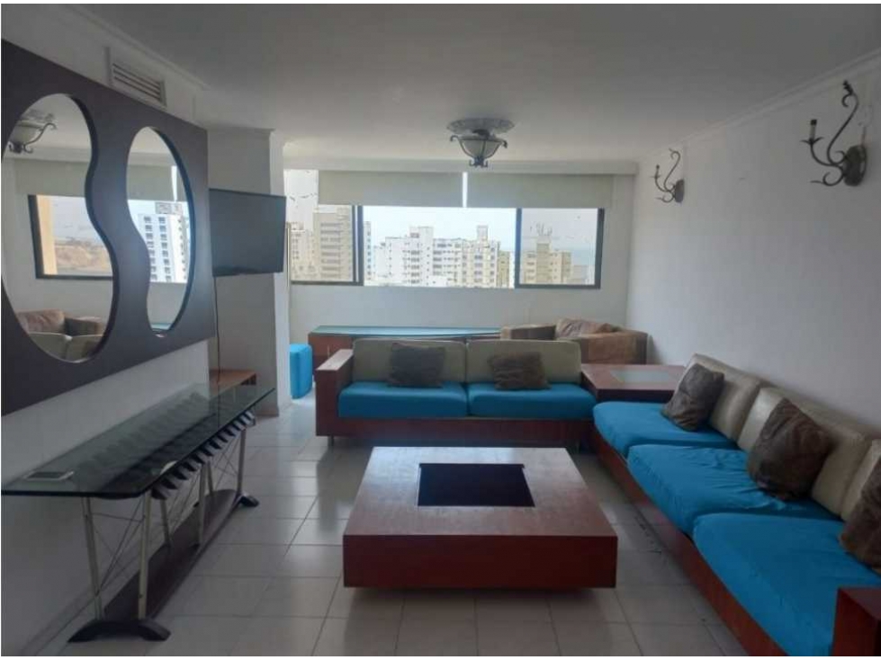 Penthouse amoblado, 4 alcobas, 157m2, permiso turísrico, el rodadero — foto 3
