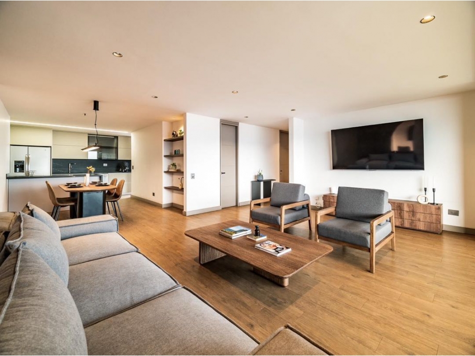 Penthouse en renta amoblado vista 3 hab AC — foto 5