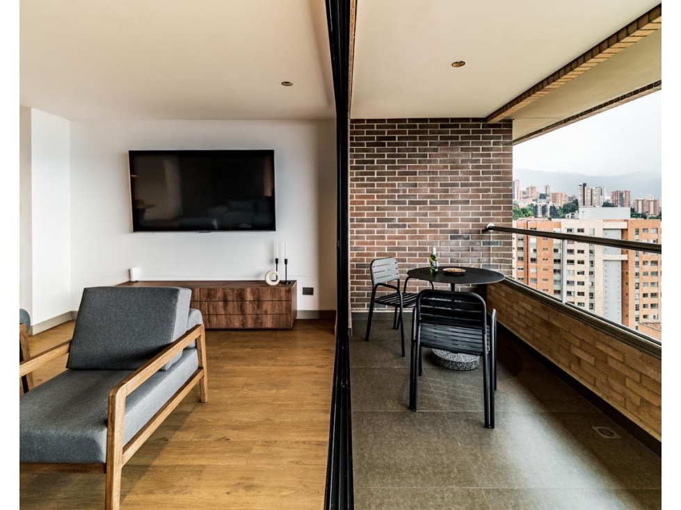 Penthouse en renta amoblado vista 3 hab AC — foto 6