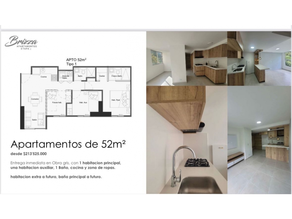 Precio Oportunidad Venta Cesion derecho Apartamento obra gris Sabaneta — foto 2
