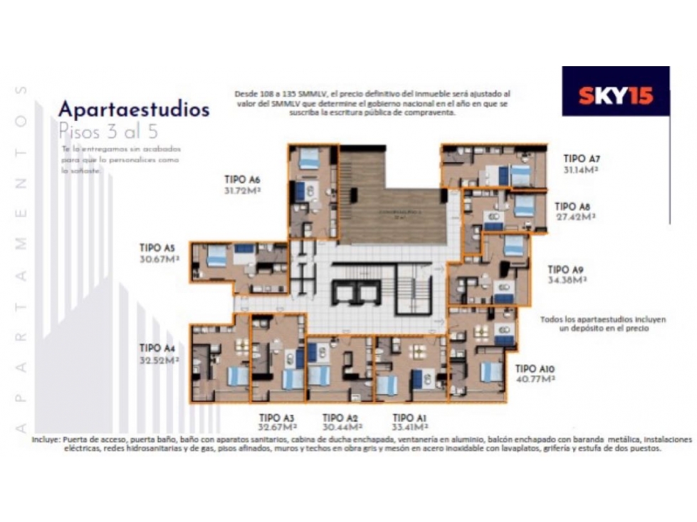 Se vende Derecho de apartaestudio en el proyecto Sky 15, Armenia Q - 2