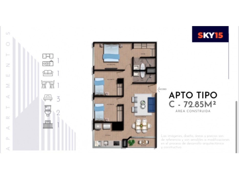 Se vende apartamento en el norte de Armenia, Q. — foto 2