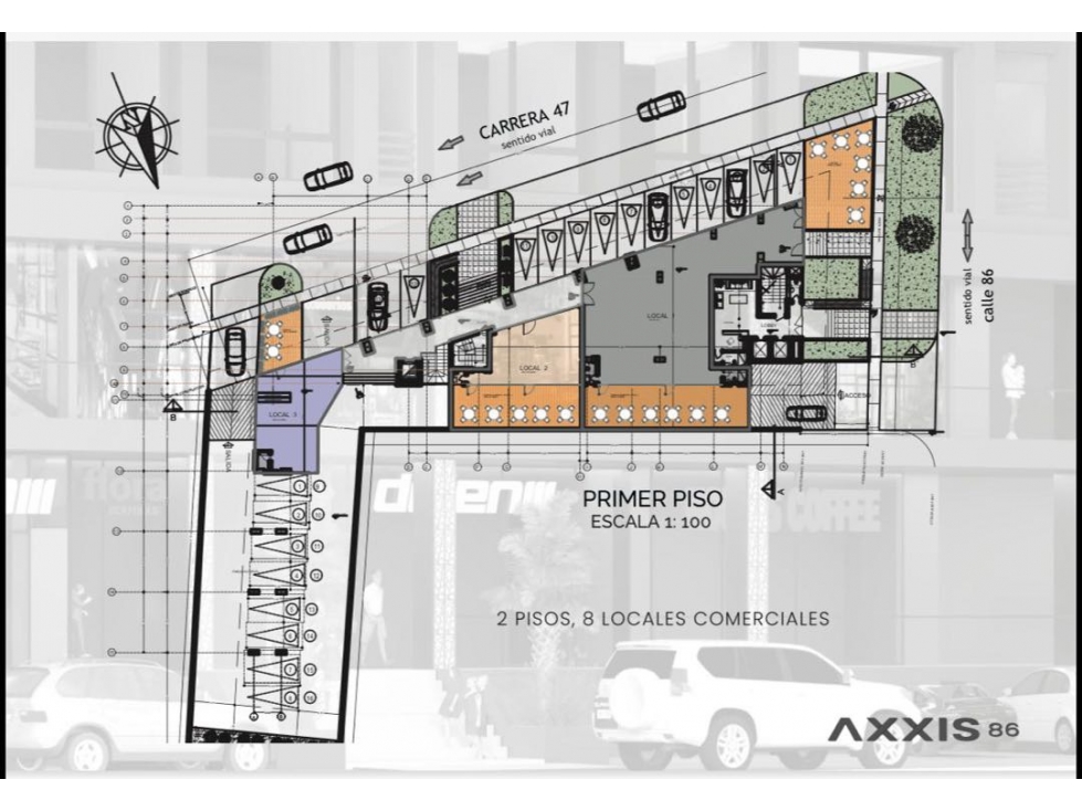 Proyecto AXXIS 86 ,cuenta con locales comerciales desde 57m2 — foto 2