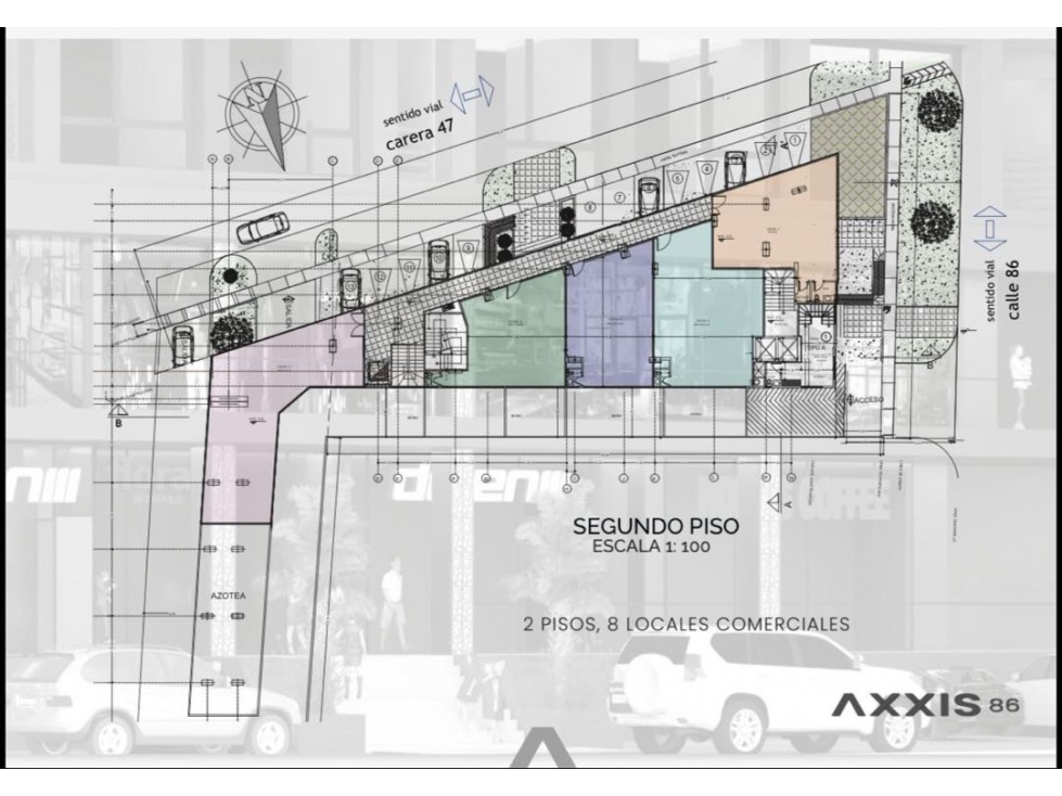 Proyecto AXXIS 86 ,cuenta con locales comerciales desde 57m2 — foto 3