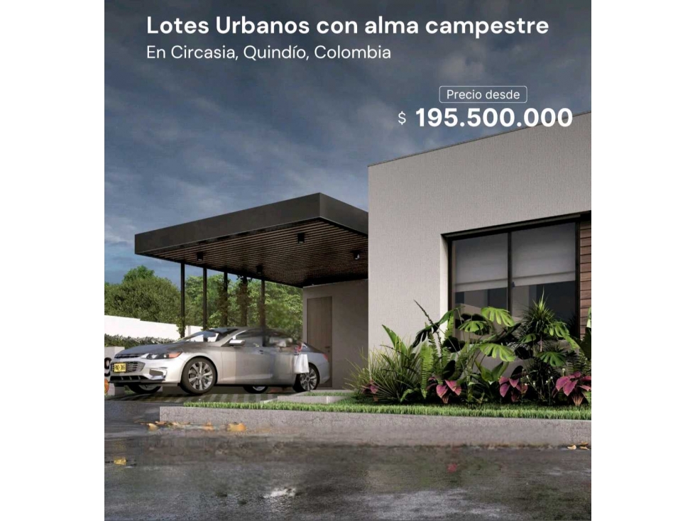 PROYECTO EN CIRCASIA DE LOTES Y TE CONSTRUIMOS TÚ CASA !!