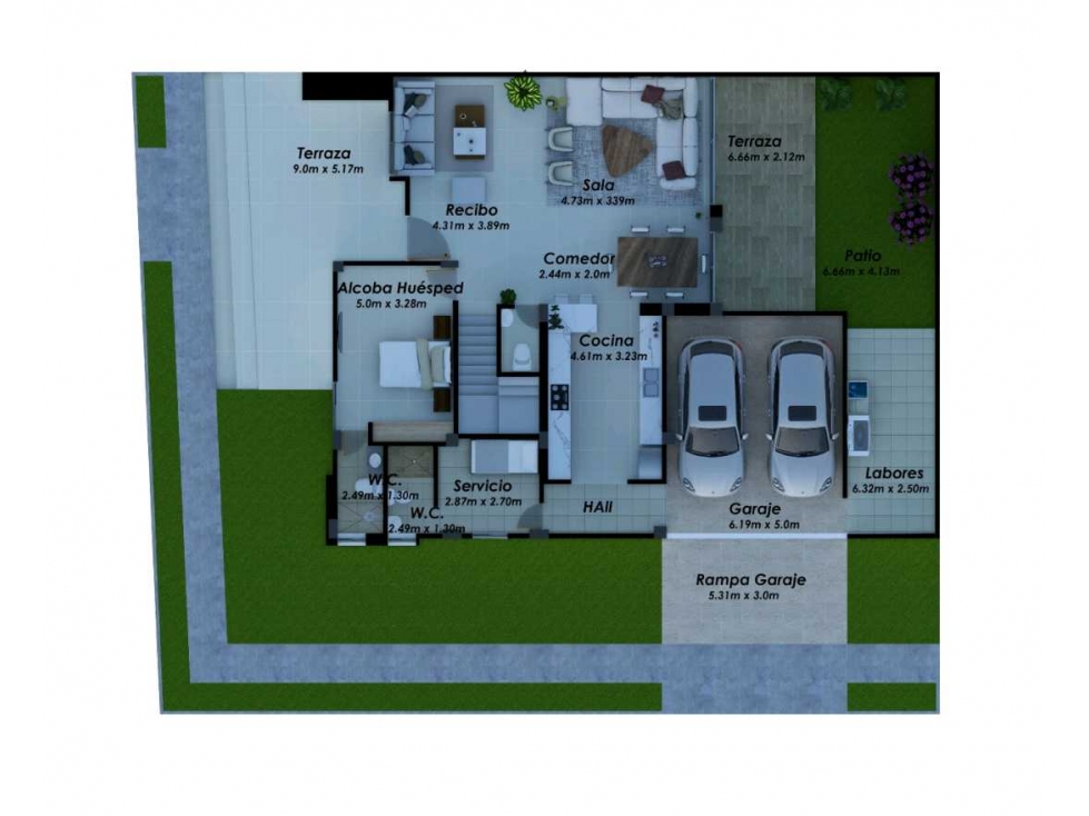 Proyectos de dos casas de dos pisos en venta en Castellana Montería — foto 2