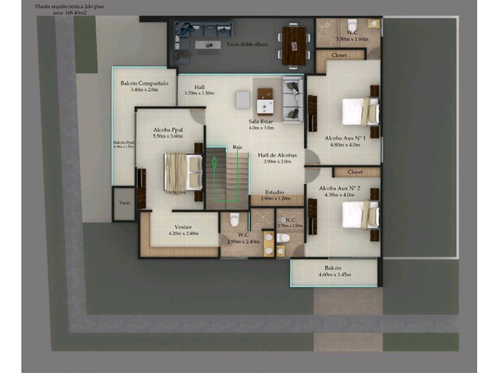 Proyectos de dos casas de dos pisos en venta en Castellana Montería — foto 3