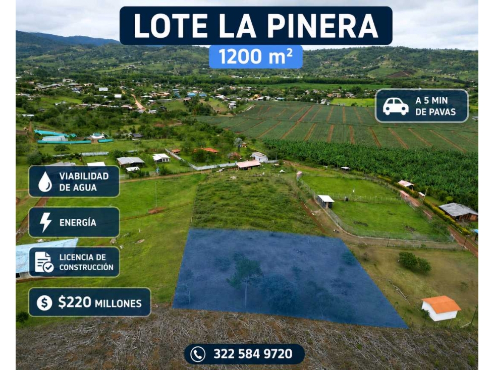 REF # 1038A vendo lote en la cumbre valle pavas el retiro - 1