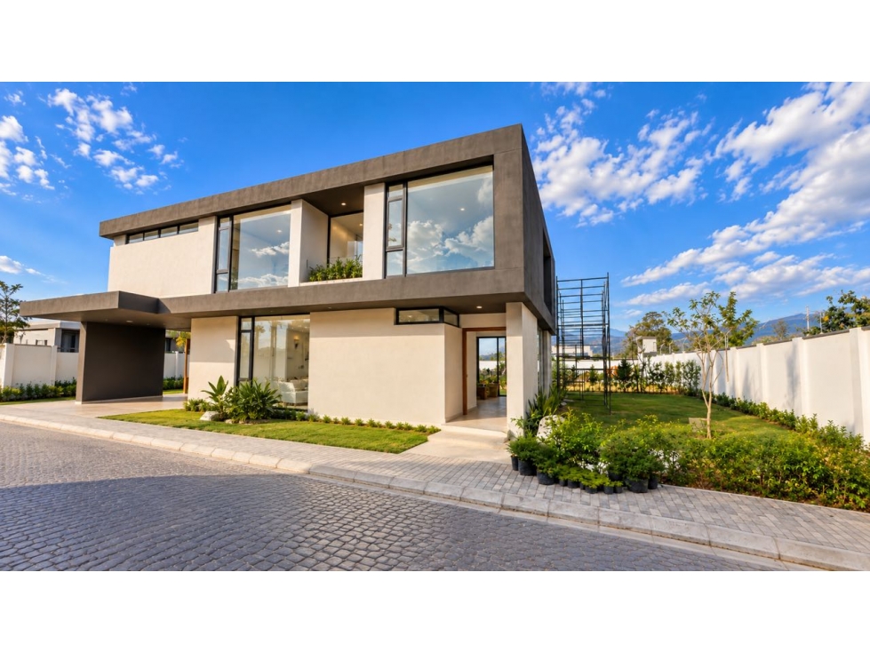 CASA DE ESTRENO EN VENTA PUEMBO · 3 DORMITORIOS, JARDÍN