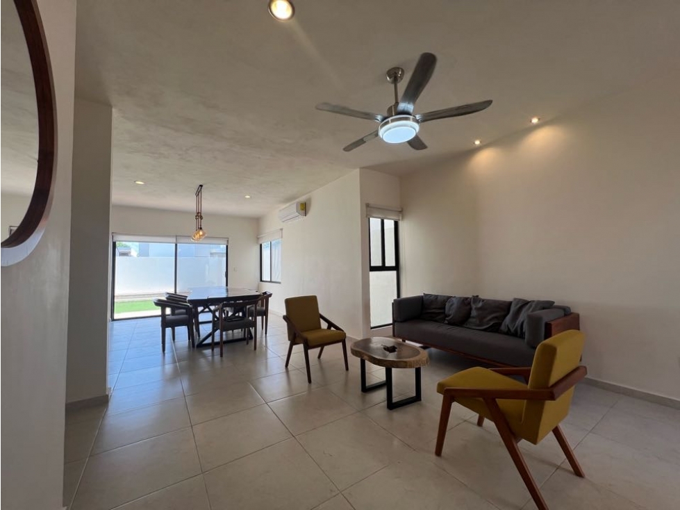 Renta casa amueblacon recámara en planta baja Zendera Conkal Mérida - 6