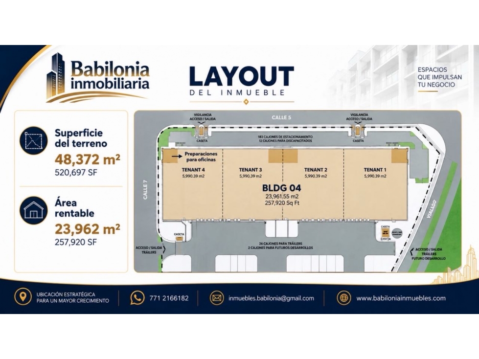 Renta Nave Industrial AAA desde 5,990 m² en PLATAH - 3