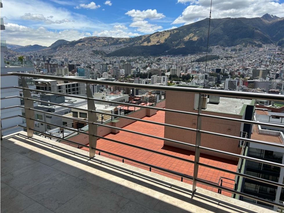 Renta departamento González Suárez con vista espectacular