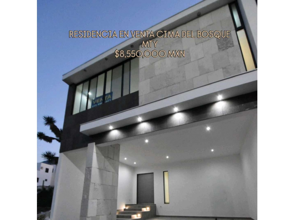 Residencia de lujo en venta super equipada Cima del bosque mty