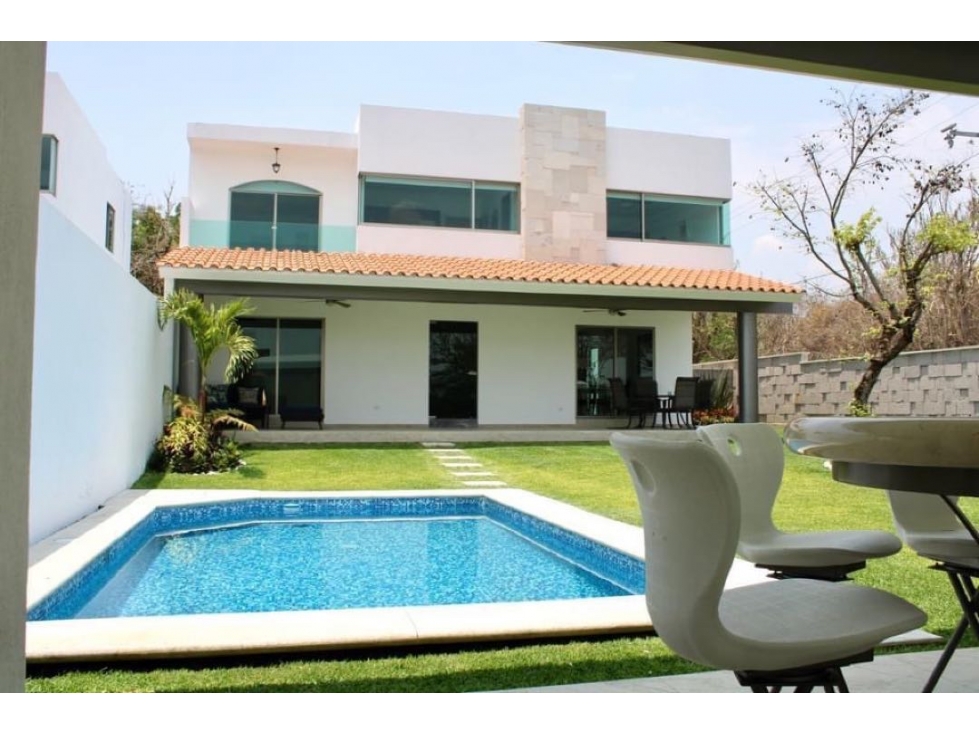 CASA NUEVA EN VENTA MODERNA ALBERCA PROPIA VIGILANCIA FACIL ACCESO