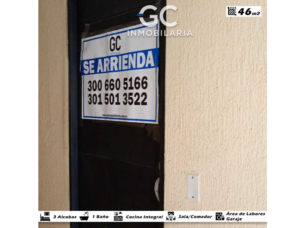 Se arrienda apartamento piso 3 parques del trébol - 2