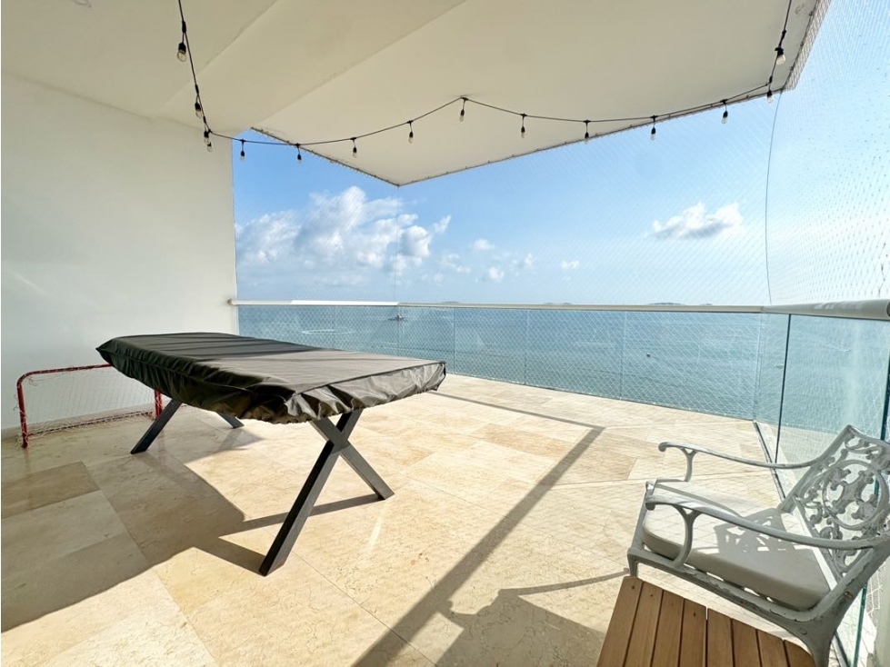 VENTA Y ARRIENDO APARTAMENTO PRIMERA LÍNEA DE MAR EN CASTILLOGRANDE!