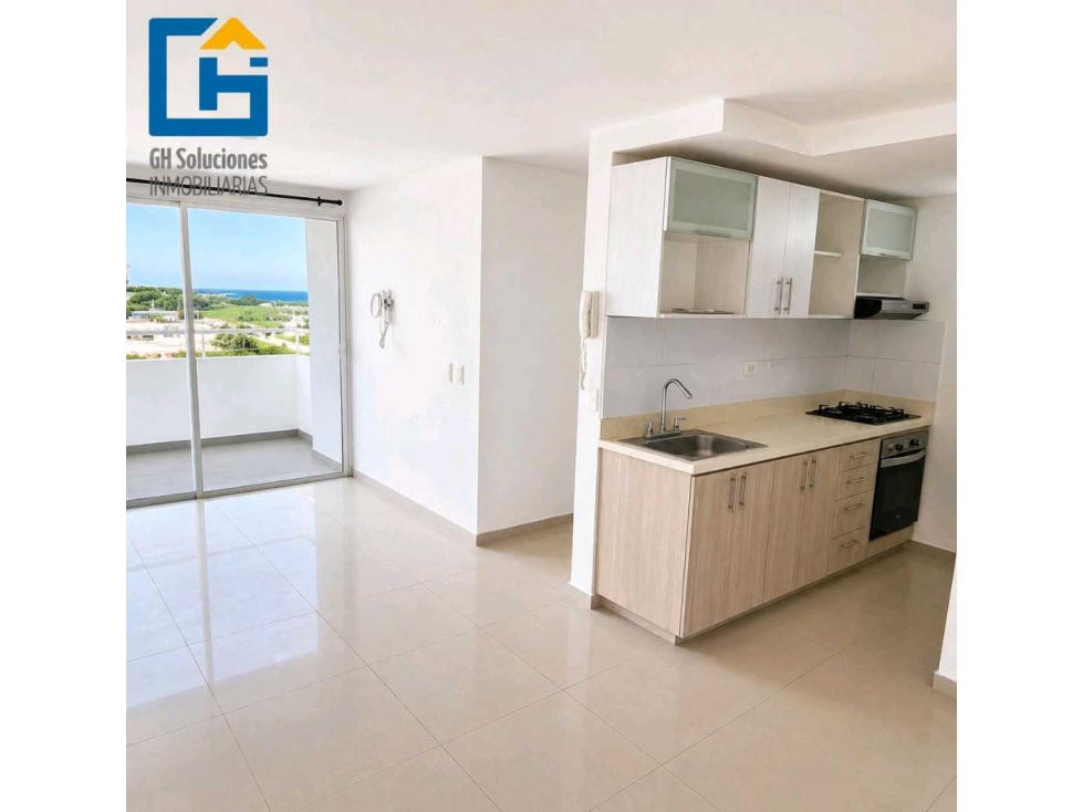 Apto en arriendo a 2 minutos de la playa, condominio Puerto Banus