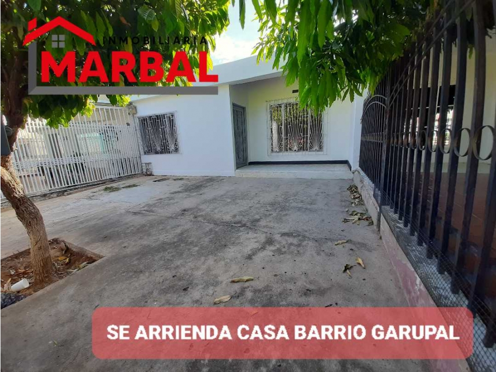 SE ARRIENDA CASA BARRIO GARUPAL - 1