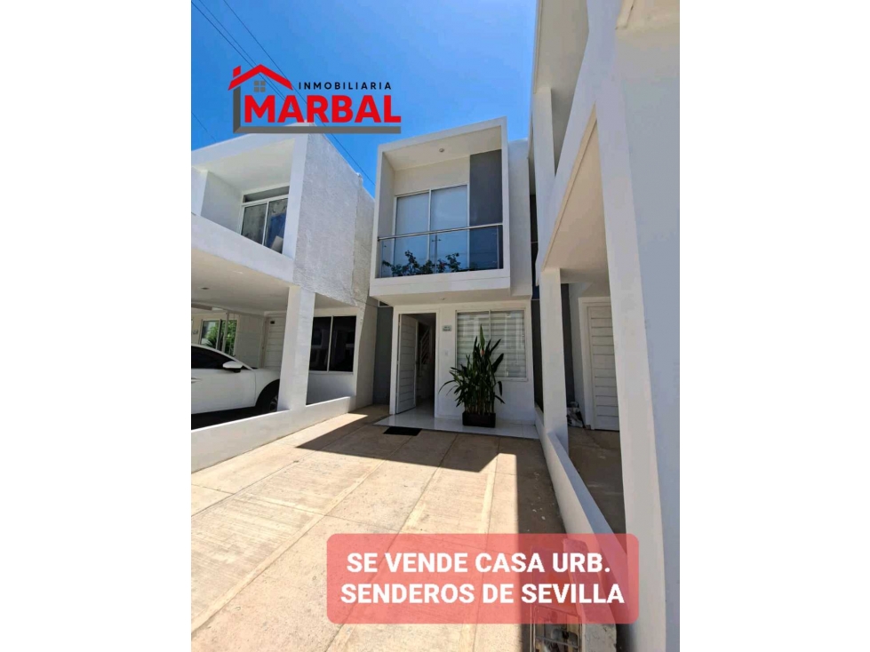 SE VENDE CASA URB SENDEROS DEL SEVILLA