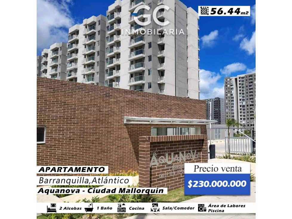 Se vende apartamento Ciudad mallorquin - Aquanova - Barranquilla