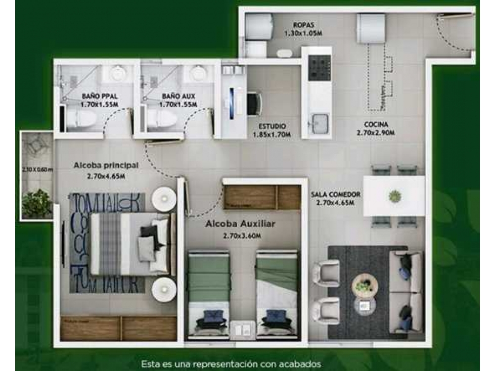 Se vende apartamento en Zipaquira APLICA A SUBSIDIO — foto 3