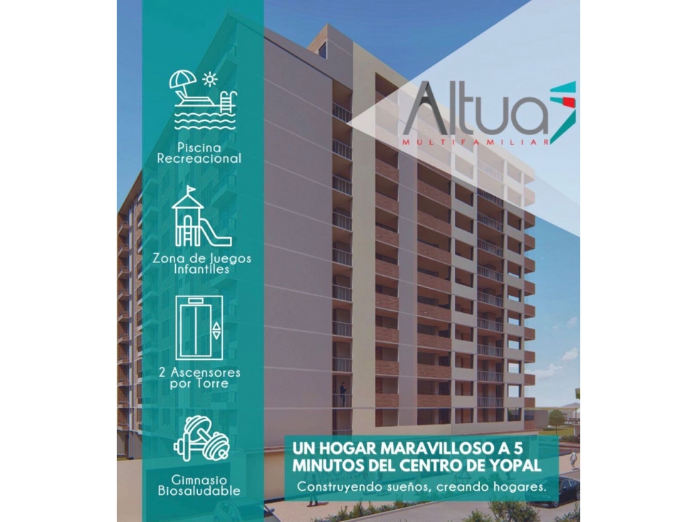 SE VENDE APARTAMENTO PARA ESTRENAR ALTUA MULTIFAMILIAR, YOPAL