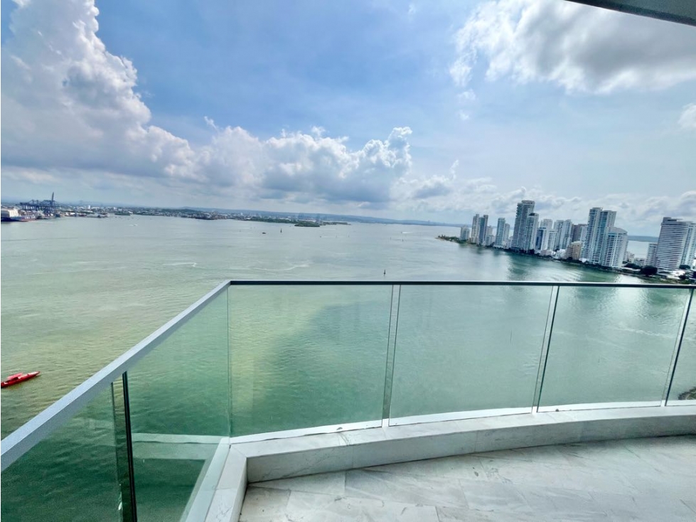 SE VENDE APTO EL BOCAGRANDE EDIFICIO ALLURE FRENTE A LA BAHIA — foto 2