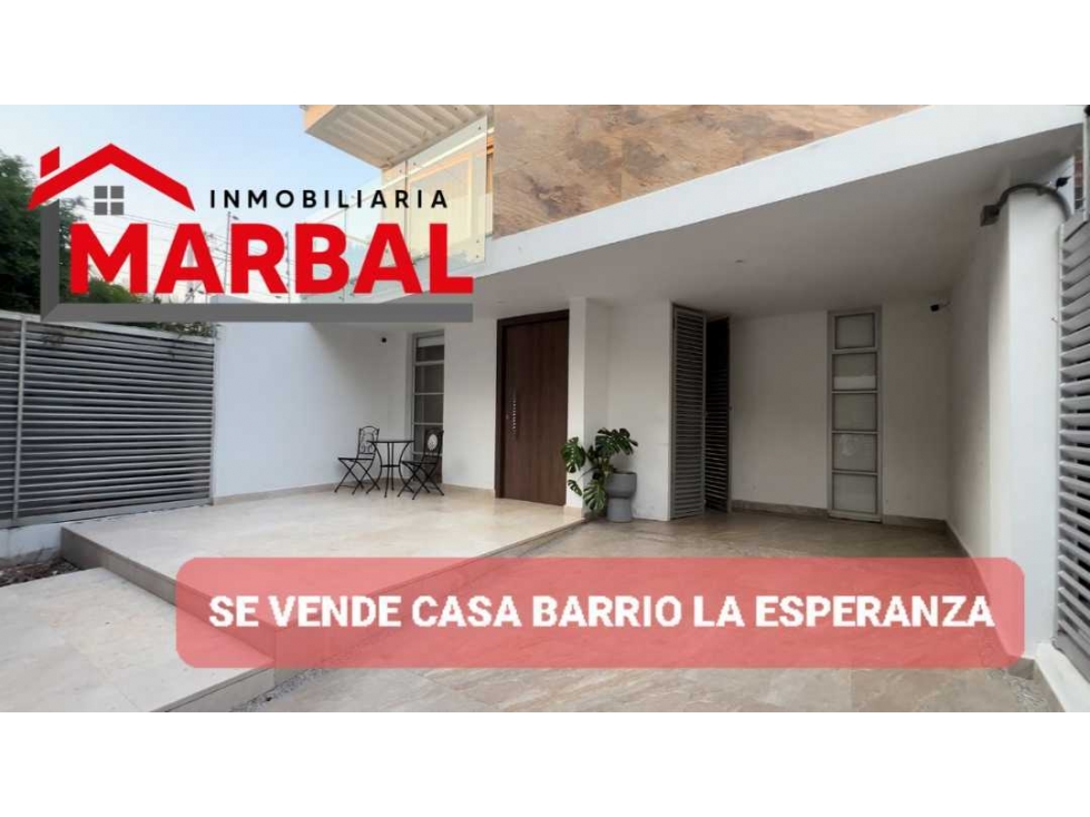 SE VENDE CASA BARRIO LA ESPERANZA