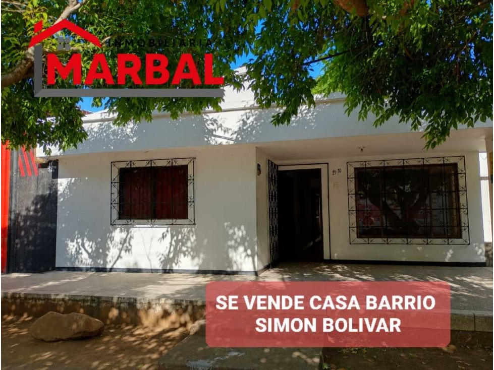 SE VENDE CASA BARRIO SIMON BOLIVAR